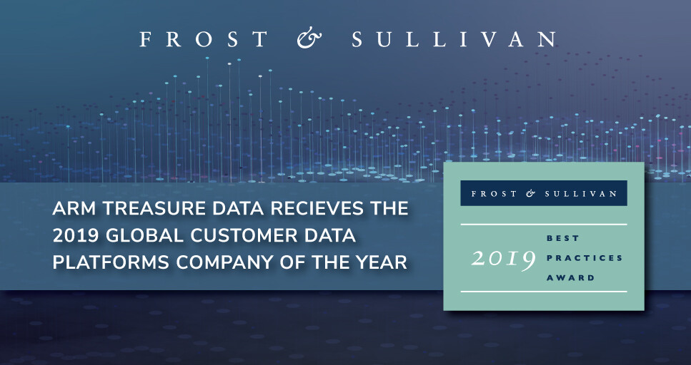 Arm Treasure Data Commended by Frost & Sullivan for Excellence in the Customer Data Platforms Market