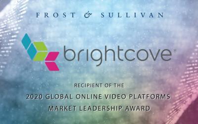 Brightcove Recognized by Frost & Sullivan for Dominating the Online Video Platforms Market with Innovative Growth Strategies