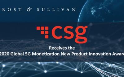 CSG Applauded by Frost & Sullivan for its Next-generation Standards-based Products for 5G Monetization