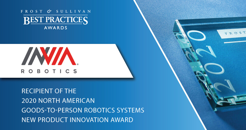 inVia Recognized by Frost & Sullivan for its Unique Robotics-as-a-Service for Warehouse Operations