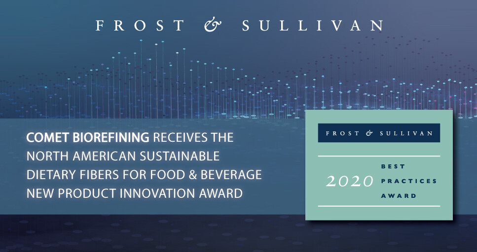 Comet Bio Awarded by Frost & Sullivan for its Arrabina™ Prebiotic Fiber