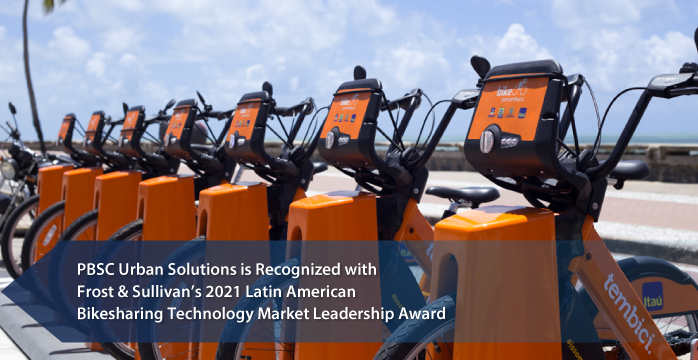 PBSC Urban Solutions Applauded by Frost & Sullivan for Leading the Public Bikesharing Systems Market in LATAM